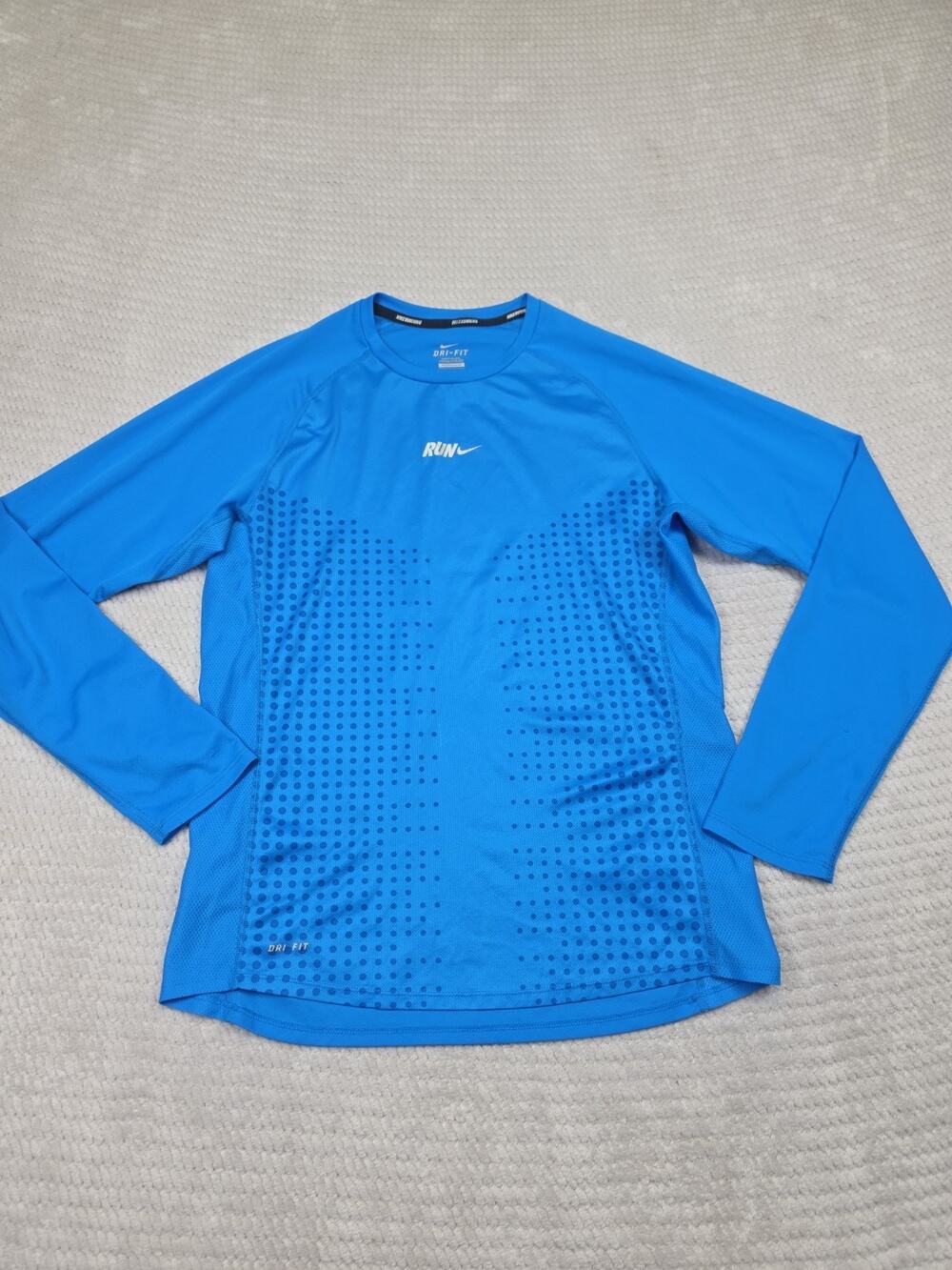 Nike Shirt Mens Medium Blue Performance Dri Fit Nike Running Shirt